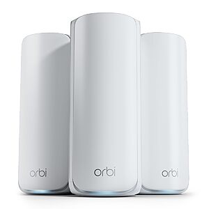 3-Pack NETGEAR Orbi 770 Tri-Band WiFi 7 Router Mesh System (RBE773) $  583 + Free Shippping