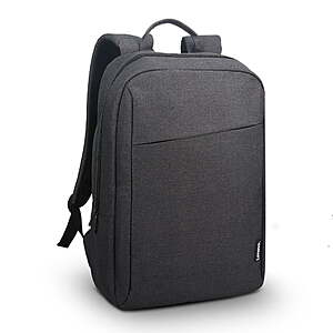 15.6" Lenovo Water-Repellent Laptop Backpack (Black) $  11.87 + Free S&H w/ Walmart+ or on $  35+