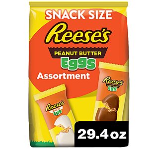 31.2-Oz Reese's Peanut Butter Eggs Candy Assortment (White Creme & Milk Chocolate) $  9.65 + Free Shipping w/ Prime or on $  35+