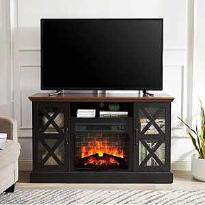 Mainstays Farmhouse Fireplace TV Stand (TVs up to 55", 3 Colors) $98 + Free Shipping