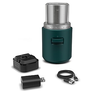 KitchenAid Go Cordless Blade Bean & Spice Grinder w/ Battery (Dark Green) $69.99 + Free Shipping
