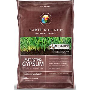 25-Lb Earth Science Fast Acting Gypsum for Lawn Care $15.27 + Free Shipping w/ Prime or on $35+