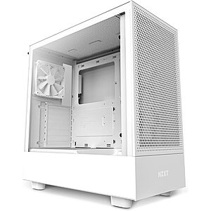 NZXT H5 Flow Compact ATX Mid-Tower PC Gaming Case (White)  + Free Shipping