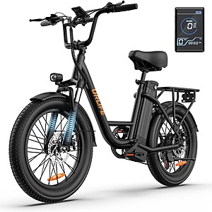20" URLIFE E20 48V 1000W Step Through Electric Bike w/ Removable Battery $322.50 + Free Shipping