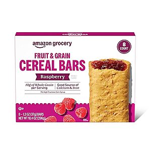 Select Amazon Accounts: 8-ct Amazon Grocery Fruit & Grain Cereal Bars (Raspberry) https://static.slickdealscdn.com/attachment/8/3/9/2/300x300/18020056.thumb.43 w/ Subscribe & Save