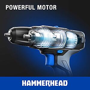 2-Tool 20V Hammerhead Cordless Combo Kit: Drill & Impact Driver w/ 1.5Ah Battery & Charger $37.49 + Free Shipping