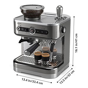 Philips Barista Brew Semi-Automatic Espresso Machine w/ Frother & 250g Container 0 + Free Shipping