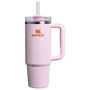 30-Oz Stanley Quencher H2.0 FlowState Tumbler w/ Handle & Straw (Rose Petal Shimmer) 