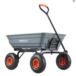 4 Cu ft Vevor Poly Garden Utility Dump Cart (600-lb Capacity) .85 + Free Shipping