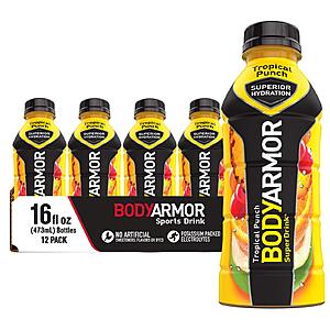 12-Pack 16-Oz BODYARMOR Sports Drink (Tropical Punch) .50 w/ Subscribe & Save