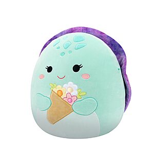 Prime Members: 14" Squishmallows Kamya The Mint Leatherback Turtle Holding Bouquet Plush $6.56 + Free Shipping
