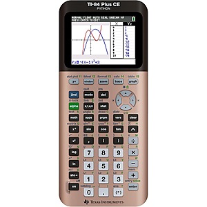 Texas Instruments TI-84 Plus CE Color Graphing Calculator (Rose Gold, Blue) $69.99 + Free Shipping w/ Prime