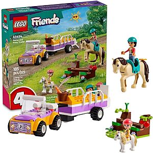 105-Piece LEGO Friends Horse and Pony Trailer Playset (42634) $11.20 + Free Store Pickup