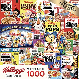 1000-Piece RoseArt Kellogg's Cereal Favorites Jigsaw Puzzle $4.90 