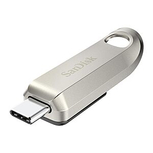SanDisk 128GB Ultra Luxe USB Type-C Flash Drive or on