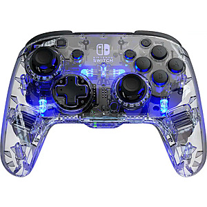 PDP Afterglow LED Wireless Deluxe Gaming Controller Nintendo Switch (Transparent) $27.99 + Free Shipping