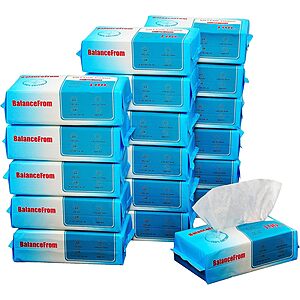18-Pk 100-Ct Elevon Unscented Cotton Facial Tissue Wipes $19 w/ S&S