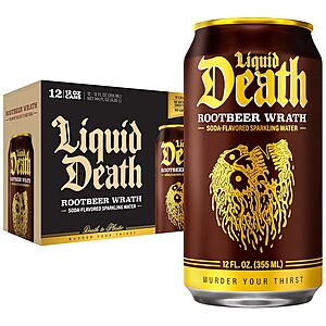 Select Accts: 12-Pk 12-Oz Liquid Death Soda-Flavored Sparkling Water (Various) $7.15 w/ S&S