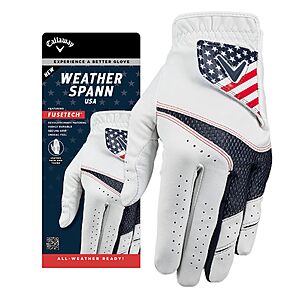 Callaway Men's Golf Weather Spann Glove (USA, Left Hand): L $11.20, M