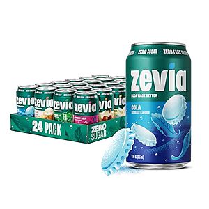 [SnS] $18.98 | 24-Pack 12-Oz Zevia Zero Sugar Soda (Nostalgic Variety Pack) $18.98 + Free Shipping w/ Prime or on $35+