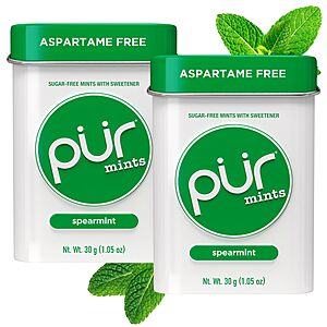 Pur Sugar-Free Spearmint Mints With Xylitol