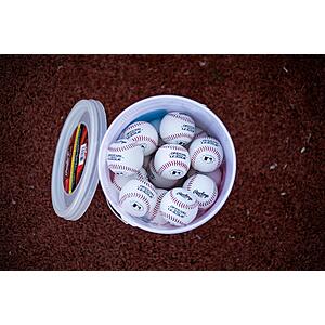 Rawlings Official League Recreational Use Practice Baseballs (Youth/8U, 24-Count Bucket) $30.00 w/ S&S + Free Shipping w/ Prime or on $35+