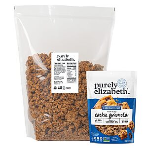 6-LB Purely Elizabeth Chocolate Chip Cookie Granola Bag $19.22 w/ S&S + Free Shipping w/ Prime or on $35+