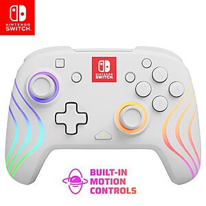 PDP Afterglow Wave Wireless RGB Gaming Controller for Nintendo Switch 2 & Switch (White) $28.61 + Free Shipping w/ Prime or on $35+