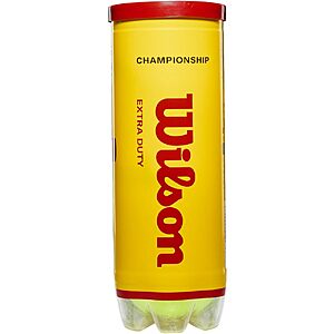 3-Ct Wilson Championship Tennis Balls (Extra Duty) $2.85 