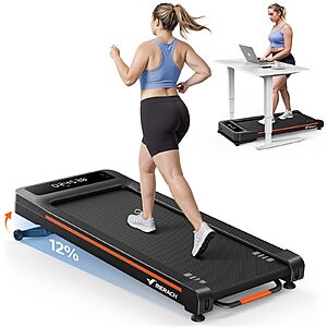 MERACH W50 NovaWalk TrekPad Treadmill w/ 12% Auto Incline $198 + Free Shipping $197.99