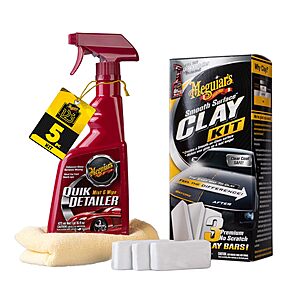 Meguiar's Smooth Surface Clay Kit w/ 3 Clay Bars, 16oz Quik Detailer & Microfiber Towel $17.19 + Free Shipping w/ Prime or on $35+
