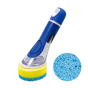 CELOX 7.5" Dish Wand Scrubber w/ Soap Dispenser (Blue) $5.83 + Free Shipping w/ Prime or on $35+