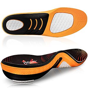 FEELLIFE Plantar Fasciitis Relief Arch Support Gel Shoe Insoles (2 Colors, Various Sizes) $12.99 + Free Shipping w/ Prime or on $35+