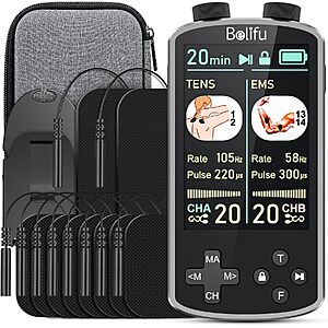 Belifu TENS 4-in-1 TENS EMS Relax Custom Frequency+Pulse Muscle Massager $24 + Free S&H