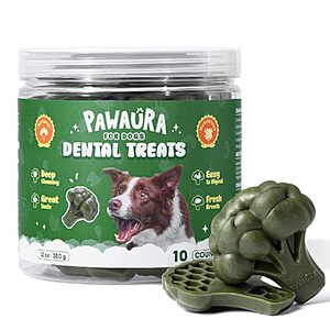 10-Count 12-Oz Pawaura Chicken Flavor Dog Dental Chews $4.49 + Free Shipping w/ Prime or on $35+