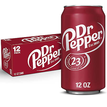 12-Pack 12-Oz Dr Pepper Soda Pop $5 + Free Shipping w/ Walmart+ or on $35+