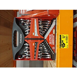 Husky 28 piece shop combination wrench set