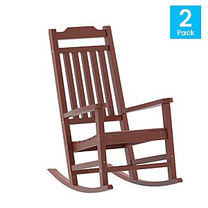 Flash Furniture Winston All-Weather Poly Resin Rocking Chair -- Amazon - $126