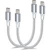 Two (2) x 1ft Braided USB-C to USB-C 60W Charging Cables $0.99 FS/Prime