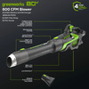 RENEWED 80V 800 CFM Brushless Leaf Blower w/ 2.5Ah Battery &amp;amp;amp; Charger, $106.25, Free shipping, Greenworks