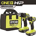 Ryobi ONE+ HP 18V Brushless 1/2" Drill/Driver/Impact Driver Kit + 2 Bonus Tools $199 + Free Shipping