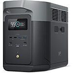 EF ECOFLOW Portable Power Station DELTA 2 Max, 2400W LFP Solar Generator, Full Charge in 1 Hr, 2048Wh Solar Powered Generator for Home Backup(Solar Panel Optional) $1499