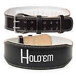 Hold 'Em Weightlifting Belts -Genuine Leather, Foam Padding, Suede Lining $7.99 tanga.com free shipping
