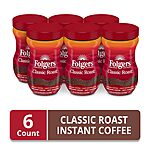 6-Pack 12oz Folgers Classic Roast Instant Coffee $30.31 w/ Subscribe &amp; Save + Free Shipping