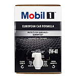 Mobil 1, 0W-40 Euro formula 12 Qt box $59.00