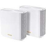 Limited-time deal: ASUS ZenWiFi Whole-Home Tri-Band Mesh WiFi 6E System (ET8 2PK), Coverage up to 5,500 sq.ft &amp; 6+Rooms, 6600Mbps, New 6GHz Band, AiMesh,Instant Guard - $259.99