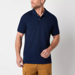 St. John's Bay Premium Stretch Mens Classic Fit Short Sleeve Polo Shirt $14.99