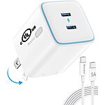 Huntkey Dual Port 45W GaN USB-C Foldable Power Adapter $7 + Free Shipping w/ Prime