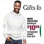 Burlington Coat Factory Black Friday: Men's Sweaters - Starting at $10.99