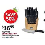 AAFES Black Friday: Emeril Cutlery Block Set for $36.95